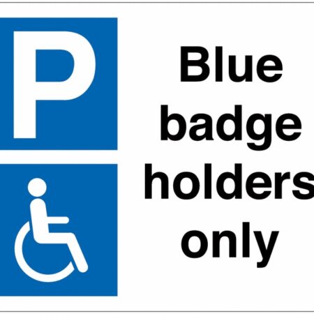 TRF0310BFAGP - 330x400 Blue badge holders only