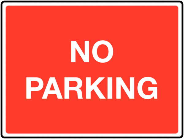 TRF0198EP – 450 x 600mm No parking Class 1 Reflective Traffic Sign ...