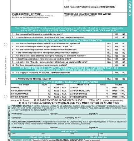 WP03 - Confined Space - Permits to Work