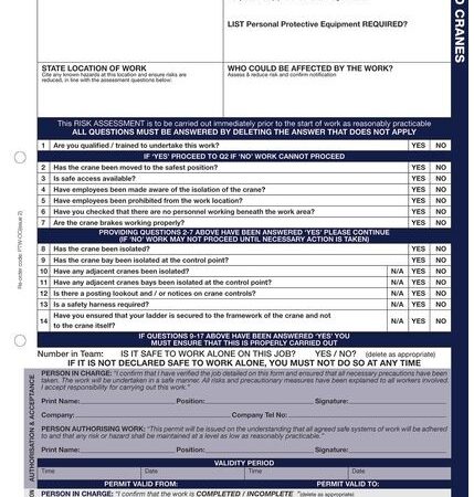 WP10 - Overhead Cranes - Permits to Work