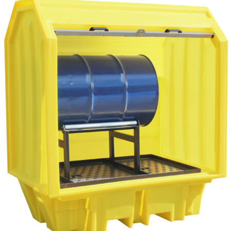 305TXB100 - Cvrd 2 Drum Pallet 230Ltr Bund W/Stand