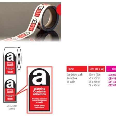 LR0 LABELS ON A ROLL - Roll of 250 -