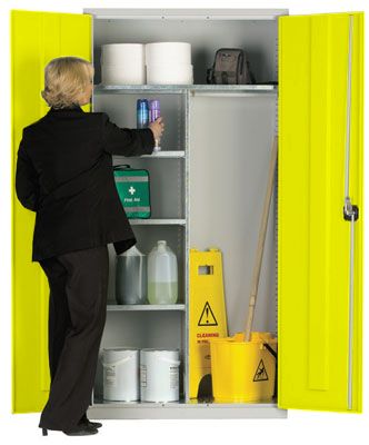 STR0084 Elite Lockers Steel Workplace Storage Cupboard - 1830mm - Image 5
