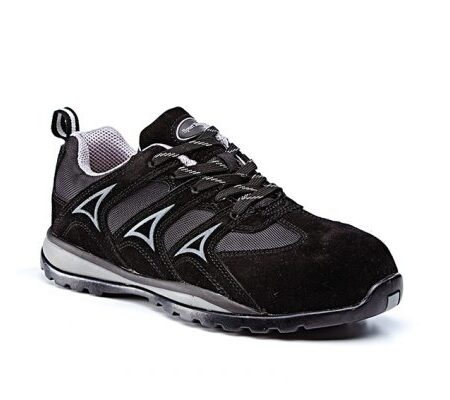ST681BG BLACK/GREY SUEDE/NYLON SAFETY TRAINER S1P SRC