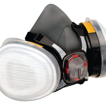 JSP® Force 8 TPE Half-Face Black Respirator With Harness