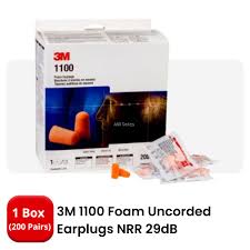 3M 1100 Disposable Earplugs