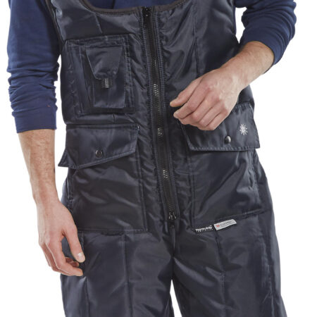 Coldstar Freezer Bib Trousers Navy Blue