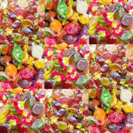 Fruit Drops,Winter Mixture Assorted Wrapped Boiled Sweets With Tub- Individually twist wrapped boiled sweets (Fruit Drops, 500g)