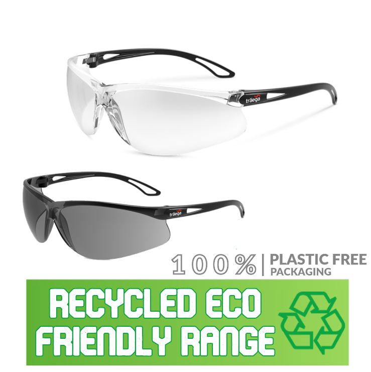 Traega TANA™ ECO FRIENDLY SAFETY SPEC, Made using recycled materials Anti-Fog / Anti-Scratch
