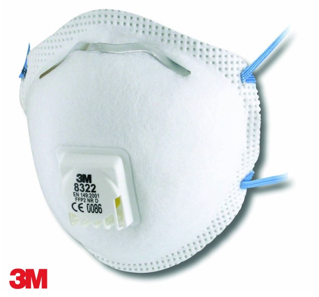8322 - 3M™ DISPOSABLE RESPIRATOR Box 10