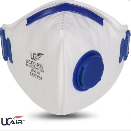 Ucair UCFD-P2V Disposable FFP2 Fold Flat Mask (UOM Box of 10)