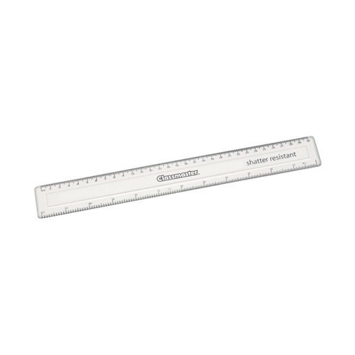 EG60485 - Classmaster Shatter Resistant Ruler 30cm Clear (Pack of 100)