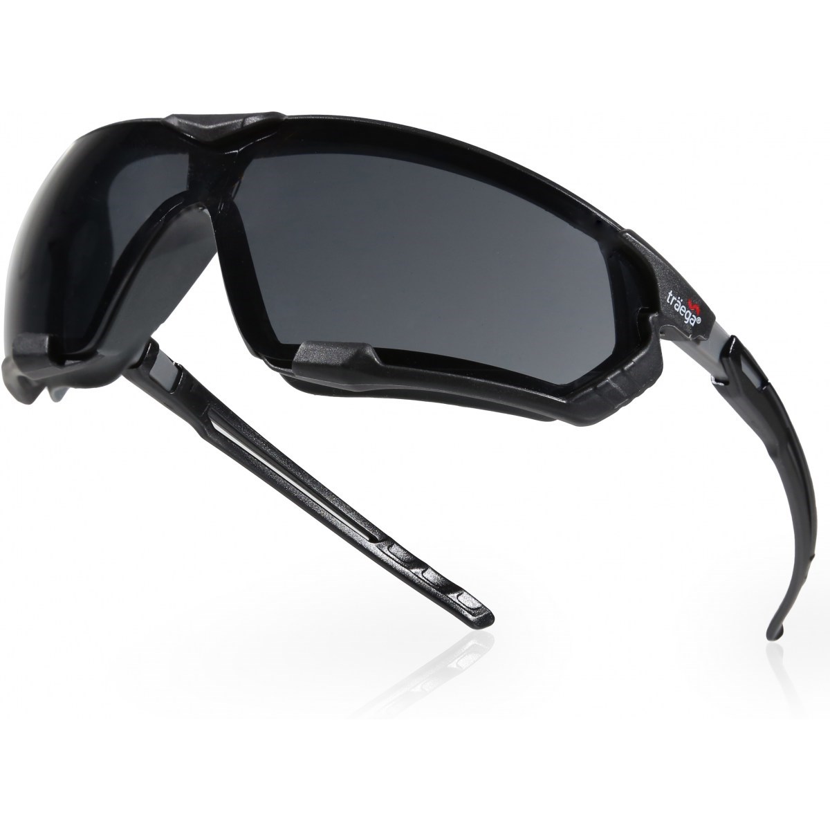 Traega LUGA™ HYBRID - SMOKE LENS with interchangeable strap and side arms as standard.