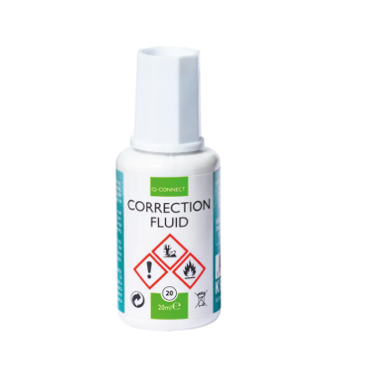 Q-Connect Correction Fluid 20ml (Pack of 10)