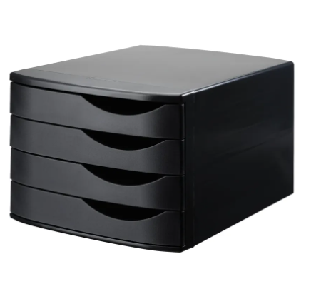 Jalema 4 Drawer Desktop Set Black