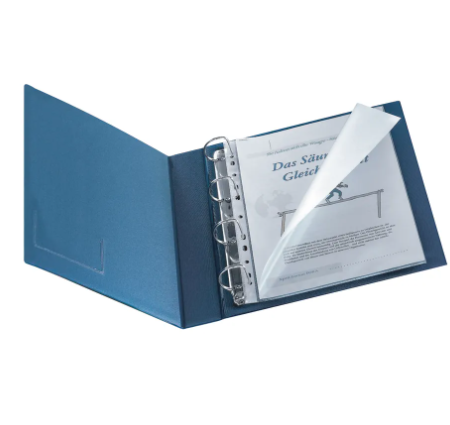 Punched Pocket Polypropylene Top and Left Side Opening A4 (Pack of 25)