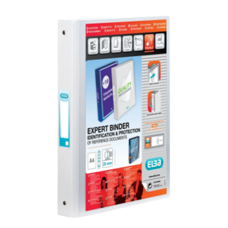 Vision 25mm 4 O-Ring Binder PP A4 White