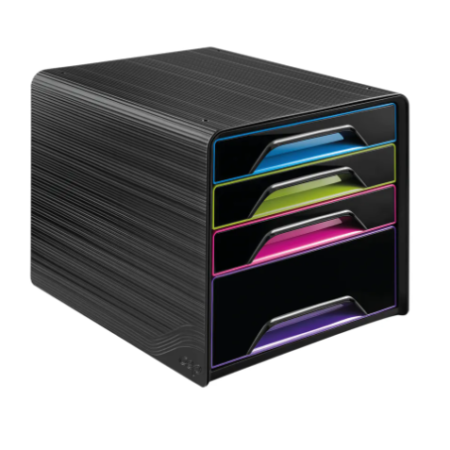 4 Drawer Module Black/Multicolour