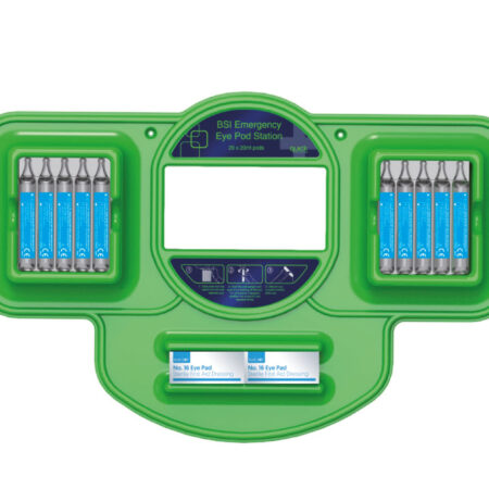 52007 - BLUE DOT EYE WASH POD AND DRESSING STATION