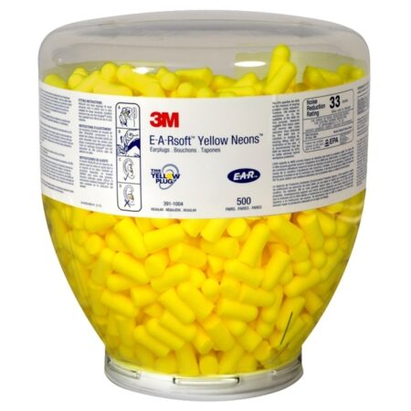 PD-01-002 3M E-A-R Earsoft Yellow Neon Earplugs Refill Bottle