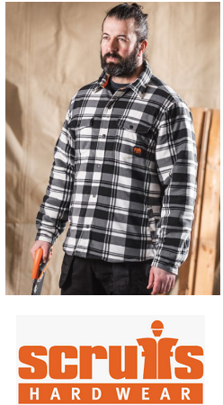 SH053 Worker padded checked shirt