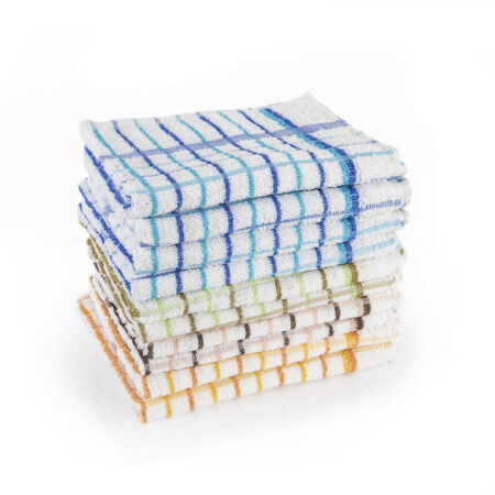 102769 - Terry Check Tea Towel (box of 10 x 10pkt)
