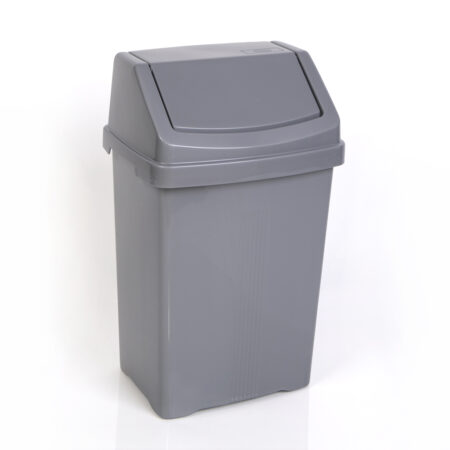 101738 25 Litre Swing Bin Silver