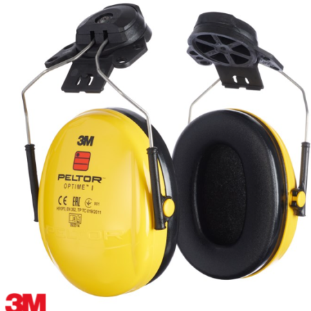 H510P3E-405-GU 3M™ PELTOR™ OPTIME™ I EARMUFFS, H510P3E-405-GU, 26 DB, YELLOW, HELMET MOUNTED