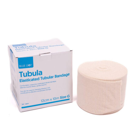 86971 - Blue Dot Tubular Bandage Size G 12Cm x 10mtr