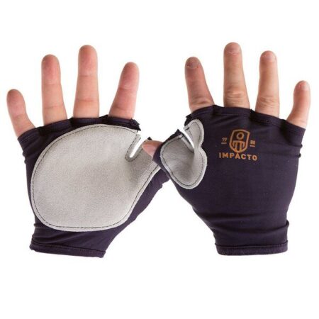 -——- £31.65/Pair -——- Impacto 502-10 Anti-Impact Padded Leather Palm Fingerless Glove