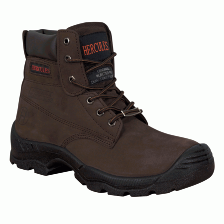 910-HERCULES-Brown HIGH LEG NUBUCK BOOT  Water Resistant Leather Upper EN IS0 20345:2011 S3 SRC