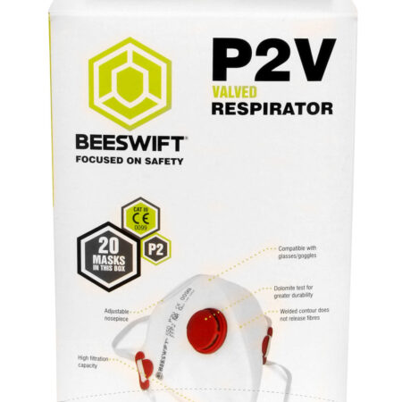 FOLD FLAT P2 MASK WITH VALVE-2FF2V Sold in Box 20