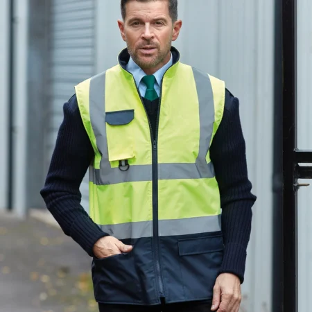 Yoko Hi-vis padded bodywarmer (HV005)