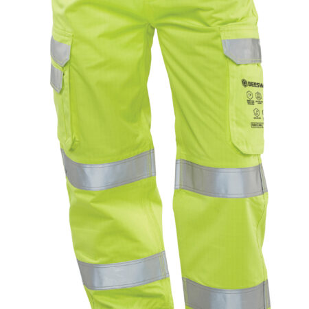 Beeswift Arc Compliant Hi-vis Trousers Saturn Yellow