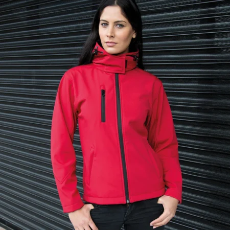 R230F Women's Core TX performance hooded softshell jacket