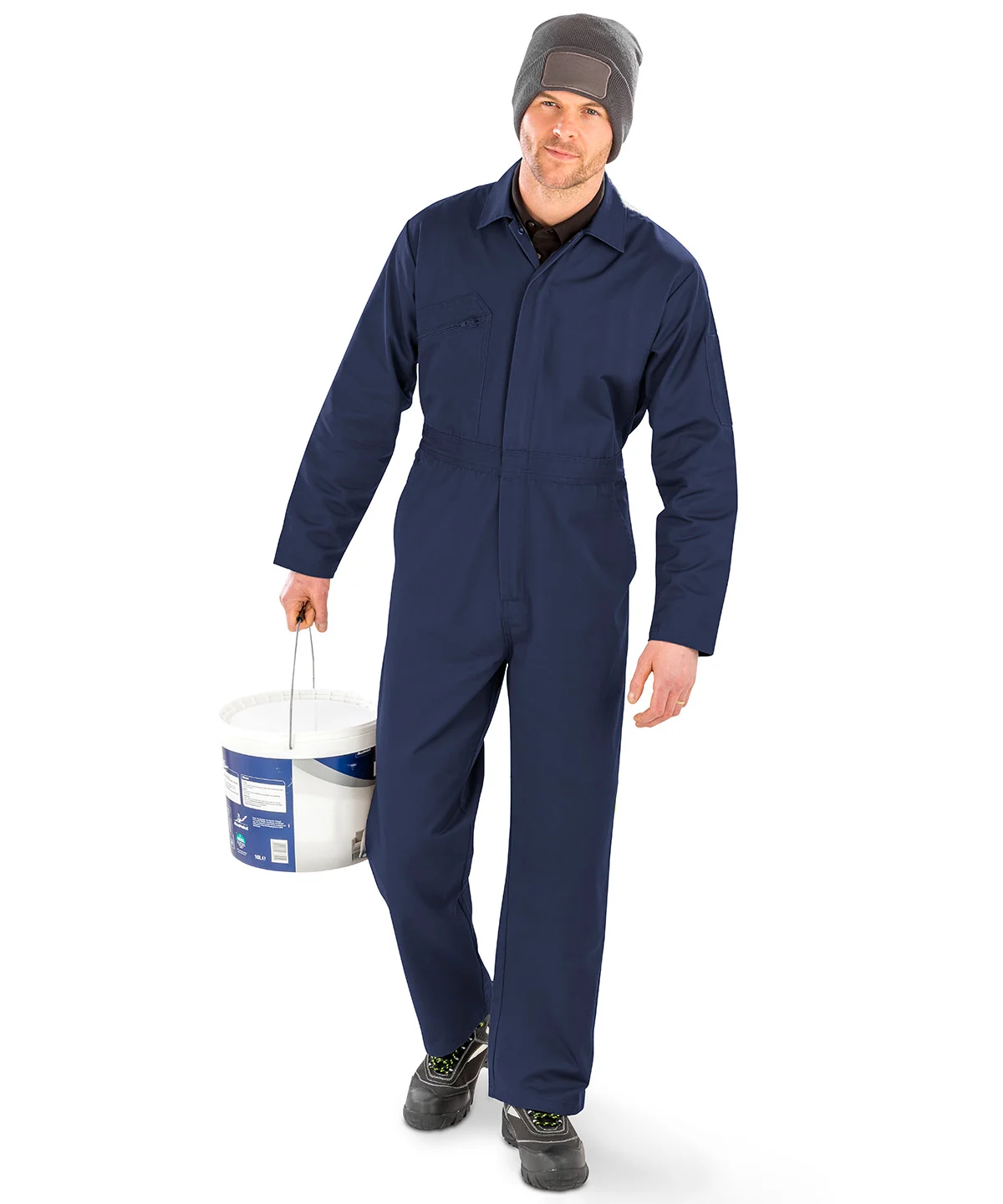 R510X Recycled action overalls 100% Recycled polyester twill