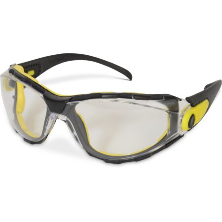 Traega Sulu™-F+-CL - Clear-Corded Safety Glasses with Foam Inserts and Clear Lenses