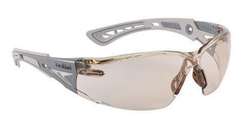 Bolle Rush+ CSP PC lens - PLATINUM hard coat & anti-fog coating - Bi-material PC+TPR dark grey/light grey temples