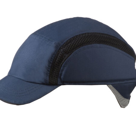 S38NB Centurion Airpro Baseball Bump Cap Navy Blue Reduced peak 50mm