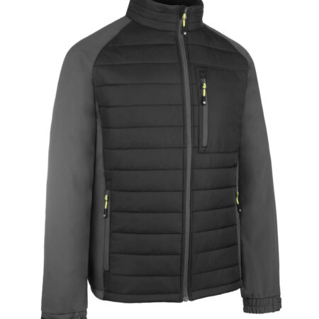 Beeswift Flex Workwear Padded Jacket Black/grey