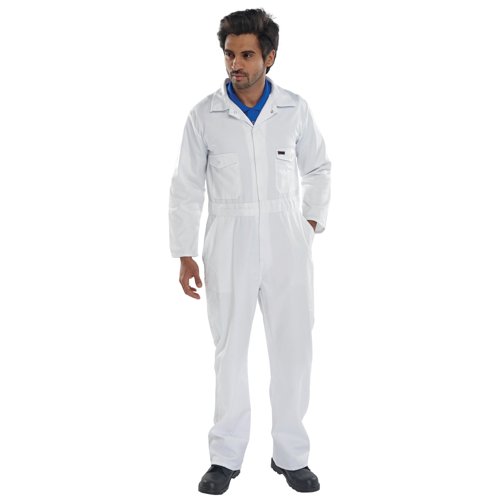 Beeswift Boilersuit White PCBSW