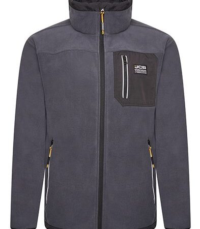 Jcb Workwear Trade Fleece Jacket Full Zip Steel Blue Item Code: DB7O
