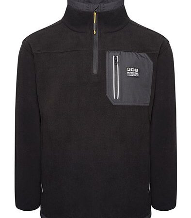 Jcb Workwear Trade Heavyweight 1/4 Zip Tech Fleece Black Item Code: DK9W
