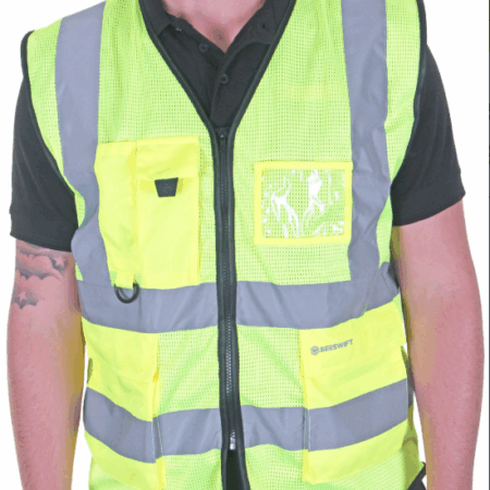 Beeswift Hi-vis Executive Mesh Vest Saturn Yellow