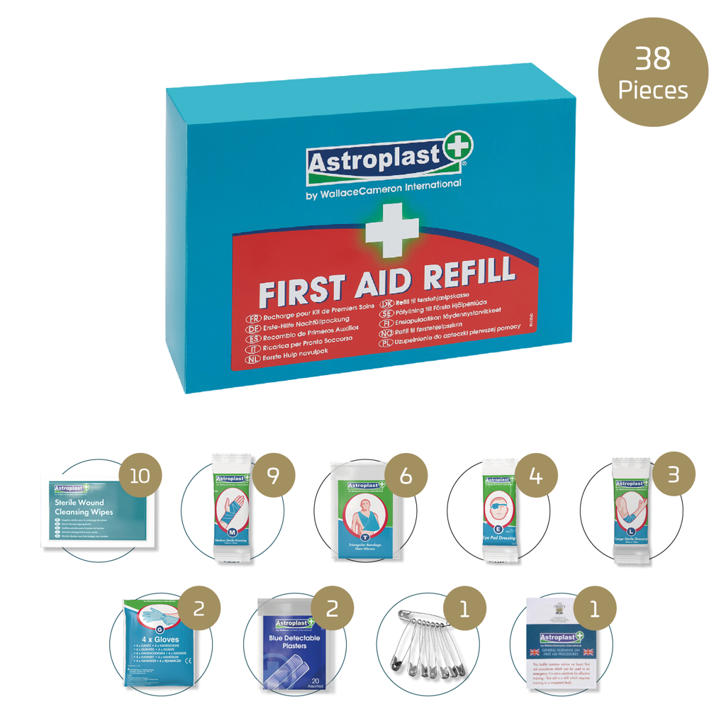 Wallace Cameron 20 Person HSE Catering First Aid Kit Refill