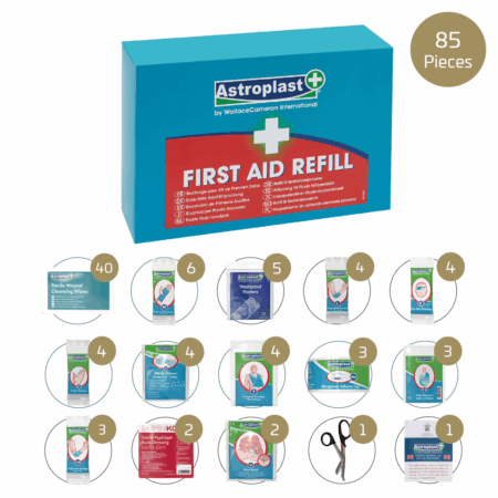 Wallace Cameron Large BS 8599-1 (2019) Workplace First Aid Kit Refill