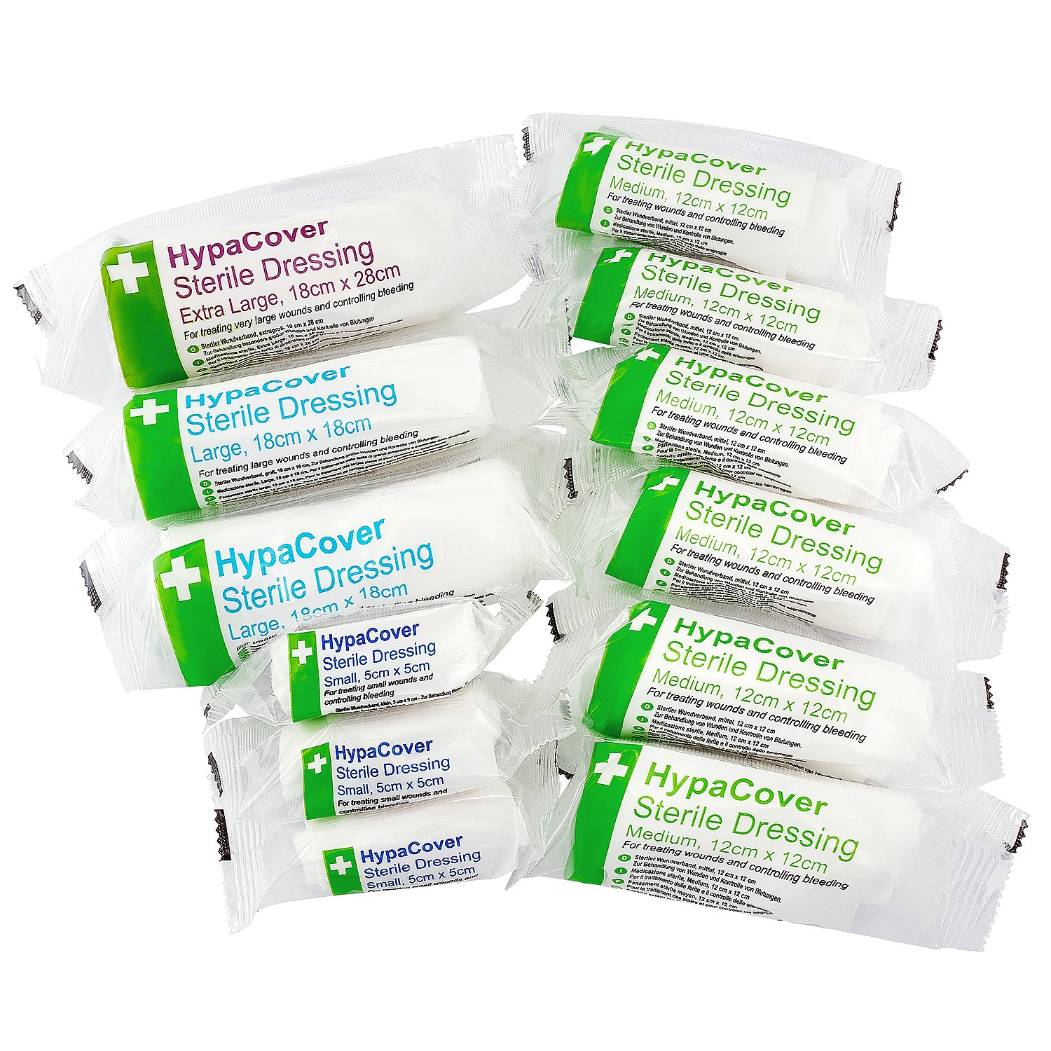 HypaCover Sterile Dressing - Assorted 12 Pack